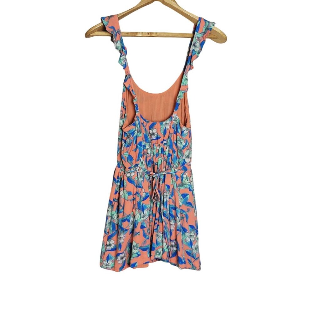 Free People Floral Dear You Sundress With Ruffled Straps & Scoop Neck Size XS - Picture 2 of 9
